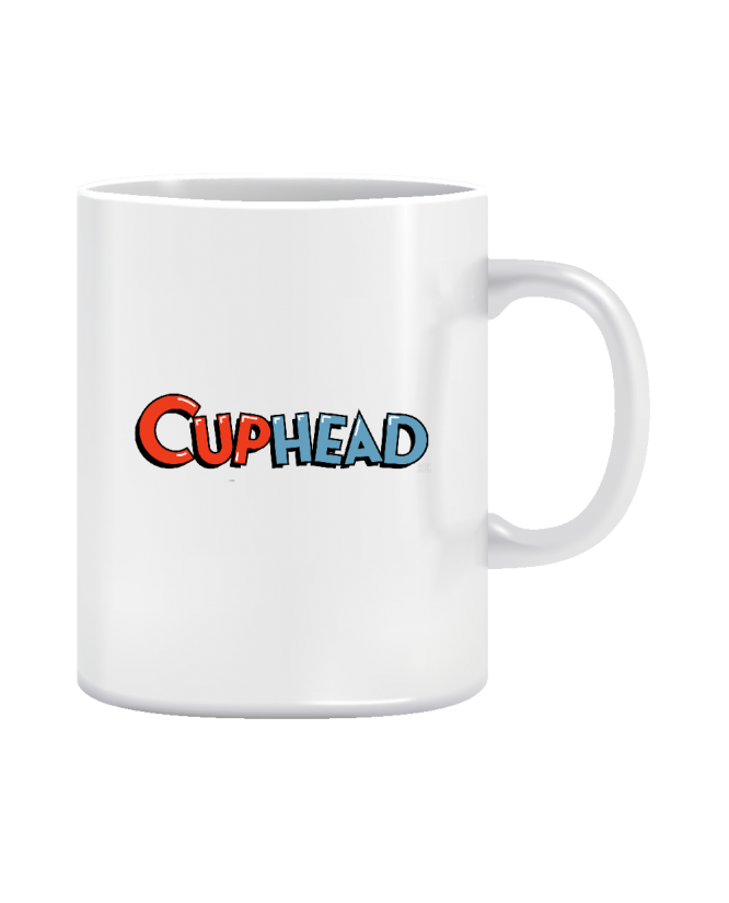 Puodelis Cuphead logo Puodelis Cuphead logo